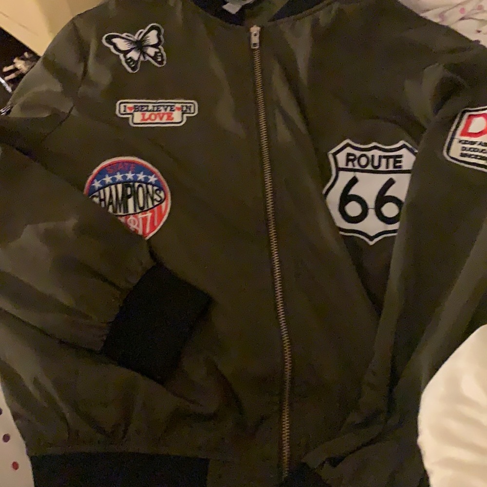 And green jacket